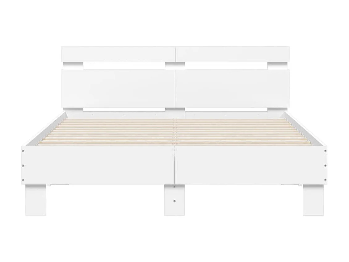 Estrutura cama c/ cabeceira 120x200 cm derivados madeira branco
