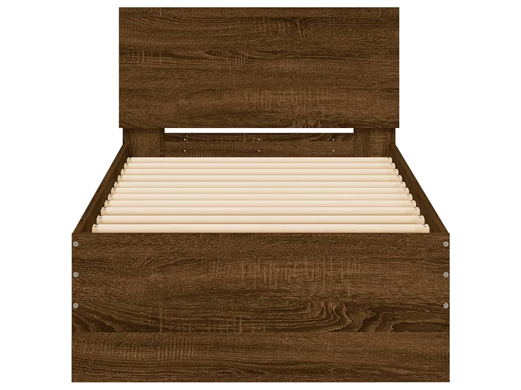 Cadre de lit sans matelas avec tête de lit 90x190 cm