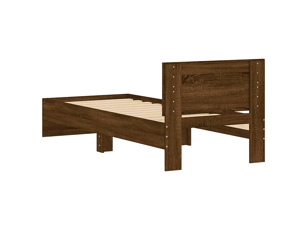 Cadre de lit sans matelas avec tête de lit 90x190 cm