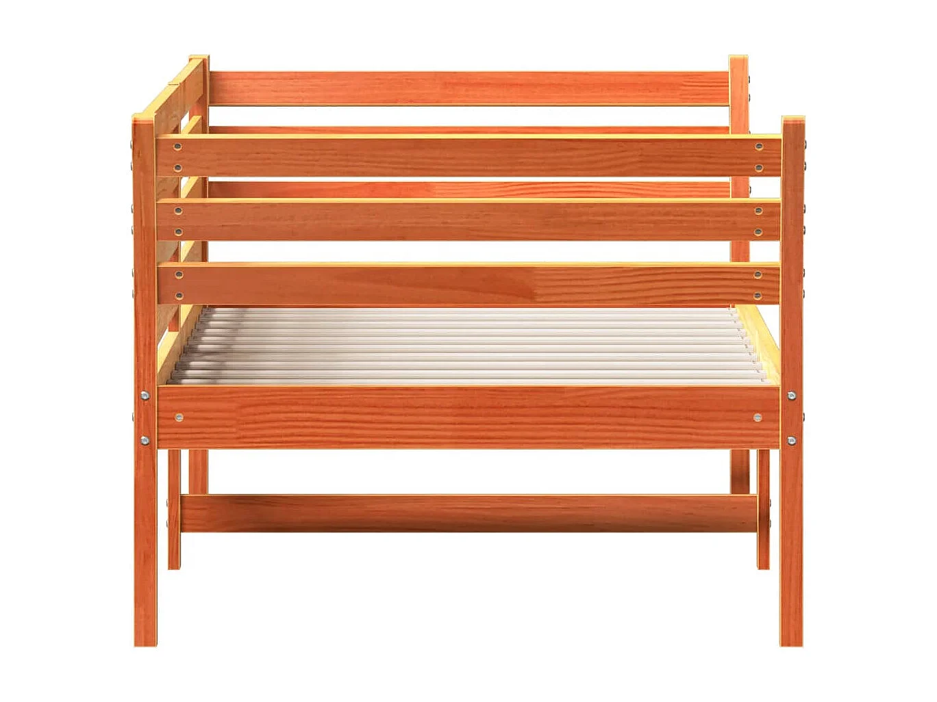Lit de jour sans matelas cire marron 100x200 cm pin massif