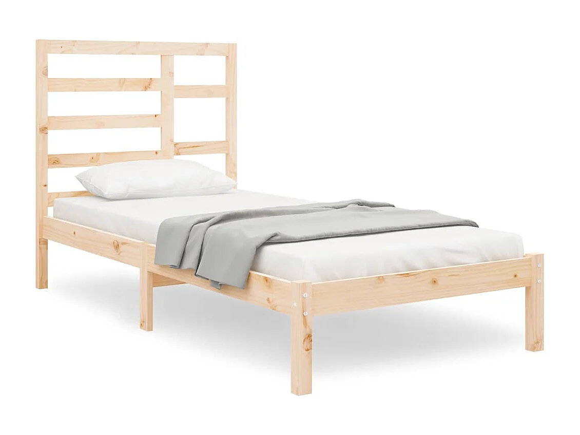 Estrutura cama pequena solteiro 75x190 cm madeira maciça