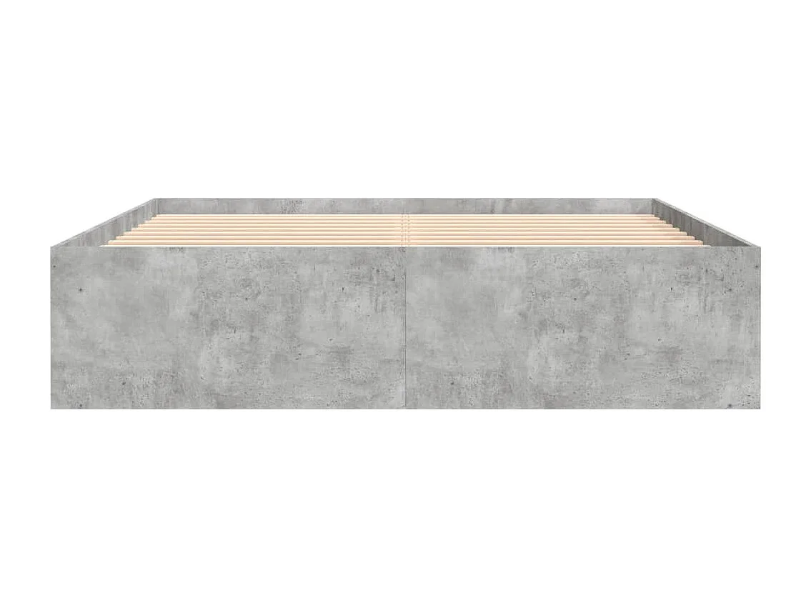 Bedframe betongrijs 140x190 cm