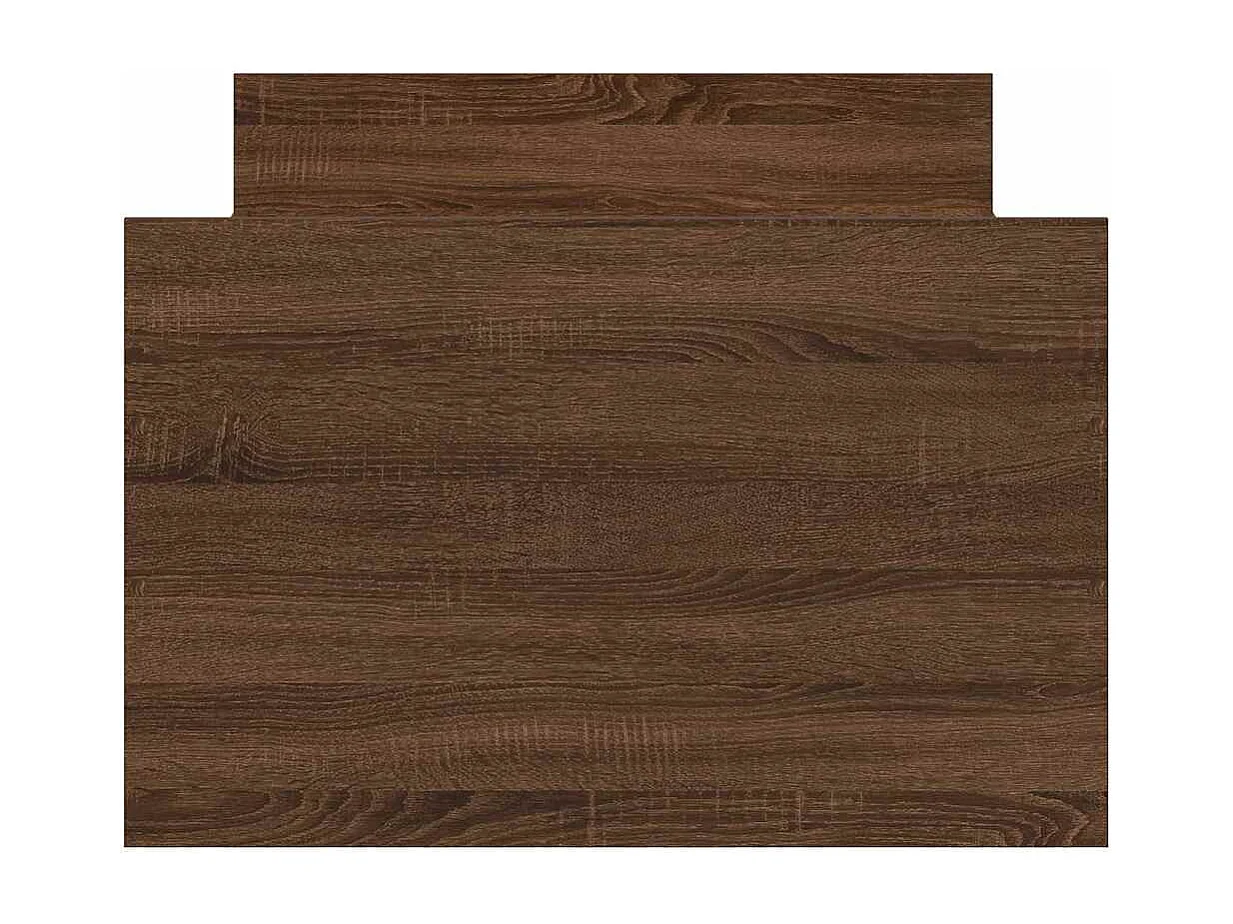 Cadre de lit sans matelas chêne marron 100x200 cm