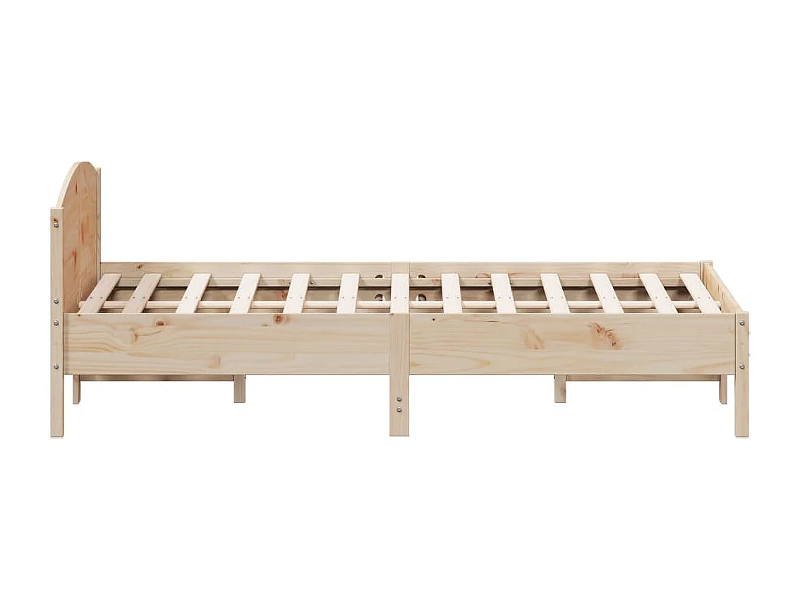 Cadre de lit sans matelas 120x200 cm bois de pin massif