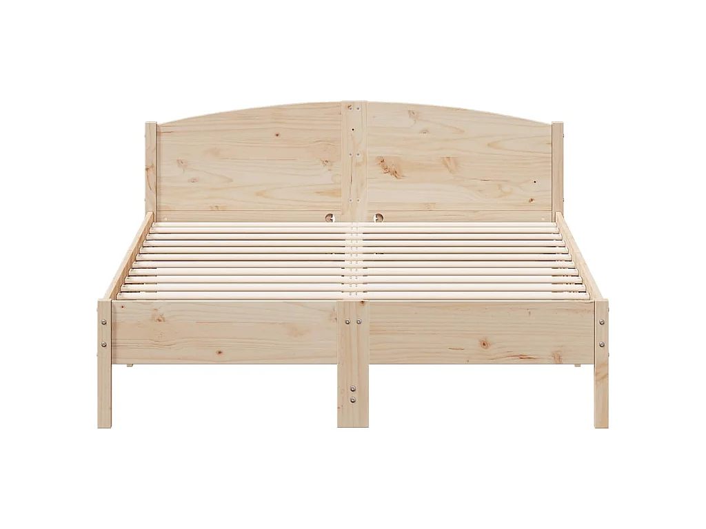 Letto senza Materasso 120x200 cm in Legno Massello di Pino