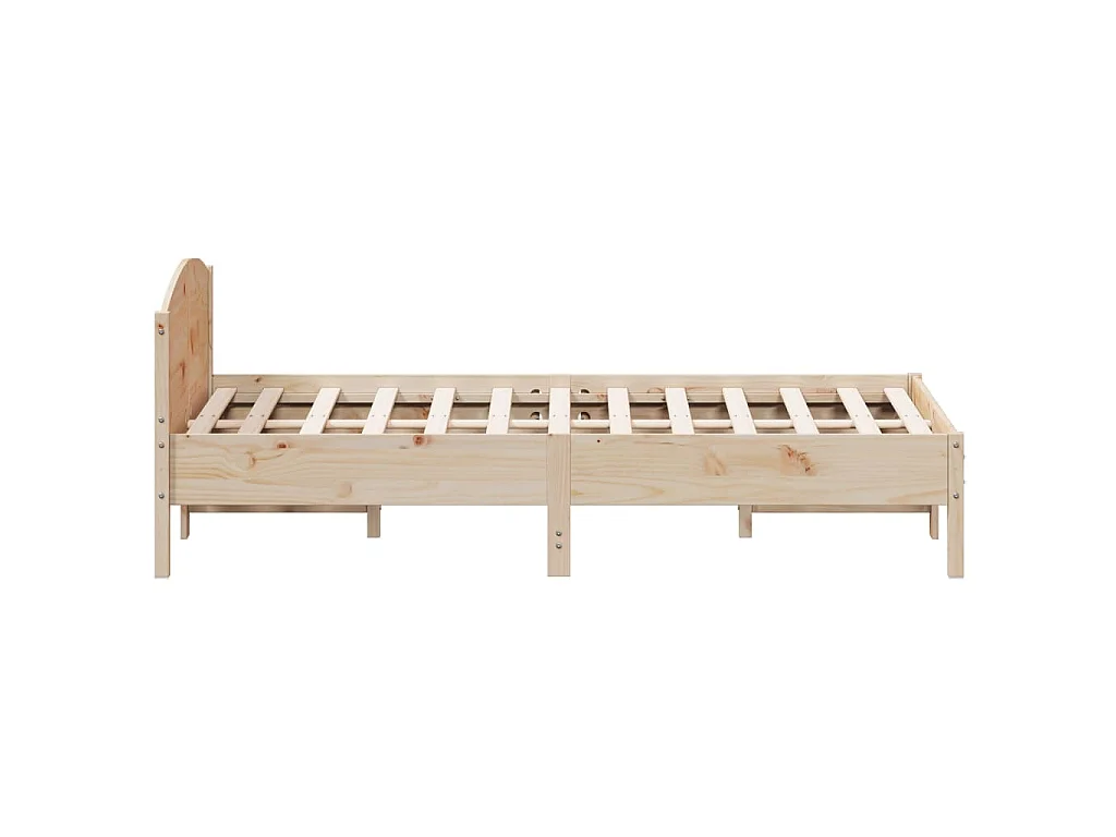 Letto senza Materasso 120x200 cm in Legno Massello di Pino