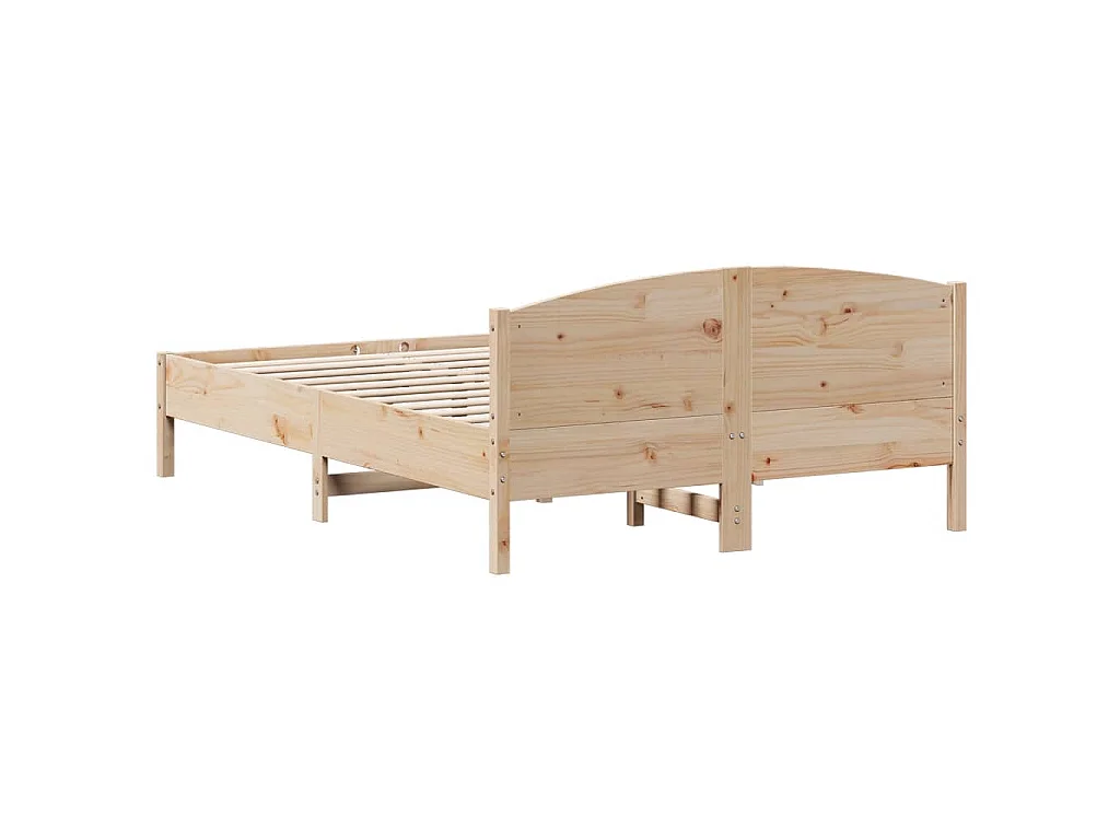 Letto senza Materasso 120x200 cm in Legno Massello di Pino