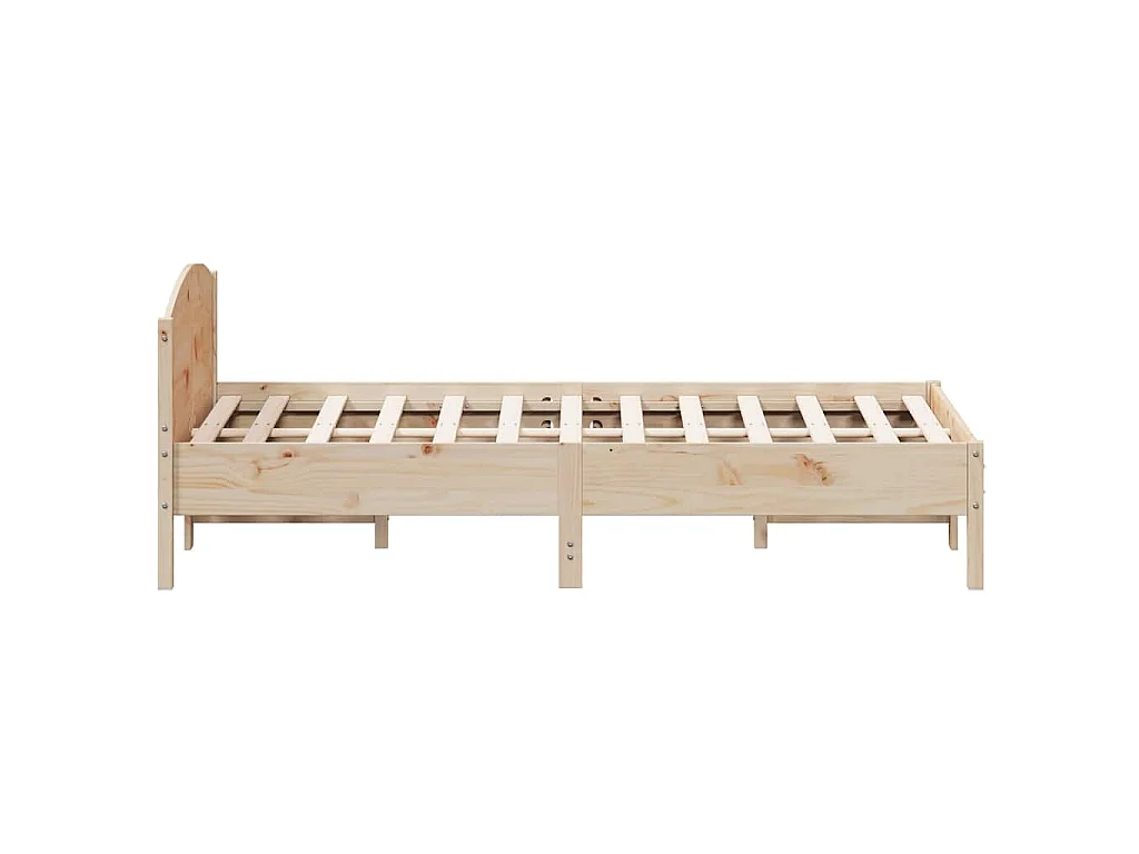 Cadre de lit sans matelas 120x200 cm bois de pin massif