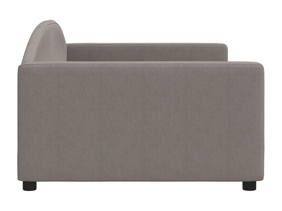 Sofá cama sin colchón tela gris taupe 100x200 cm