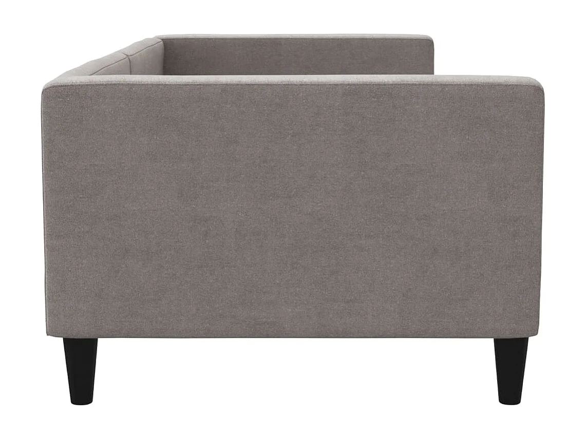 Lit de repos sans matelas taupe 90x200 cm tissu