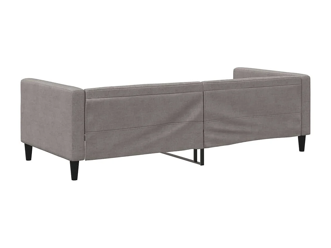Lit de repos sans matelas taupe 90x200 cm tissu