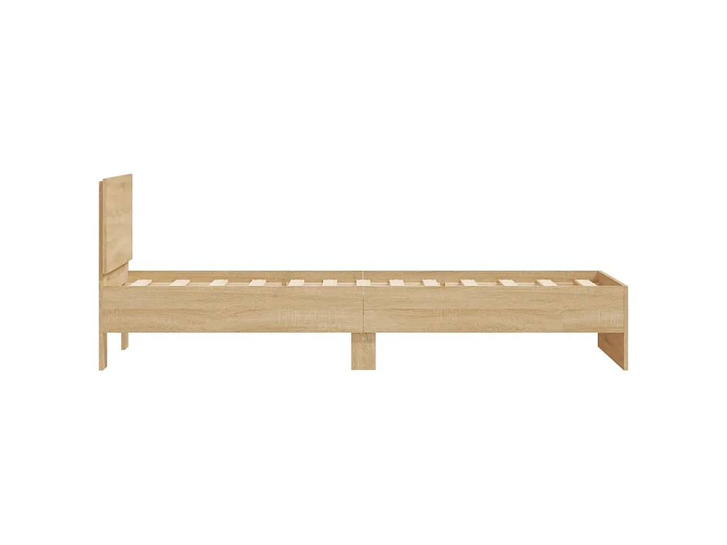 Cadre de lit sans matelas avec tête de lit 75x190 cm