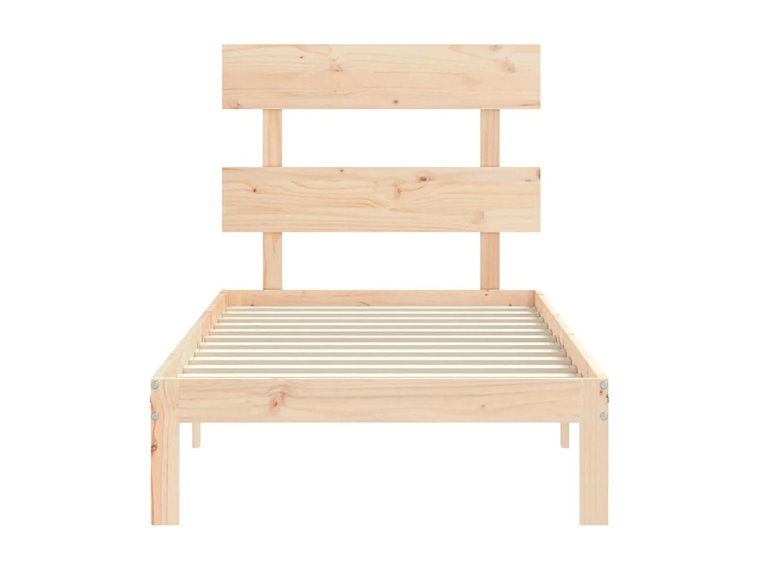 Cadre de lit sans matelas bois de pin massif