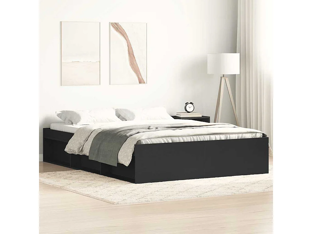 Bedframe zwart 120x200 cm