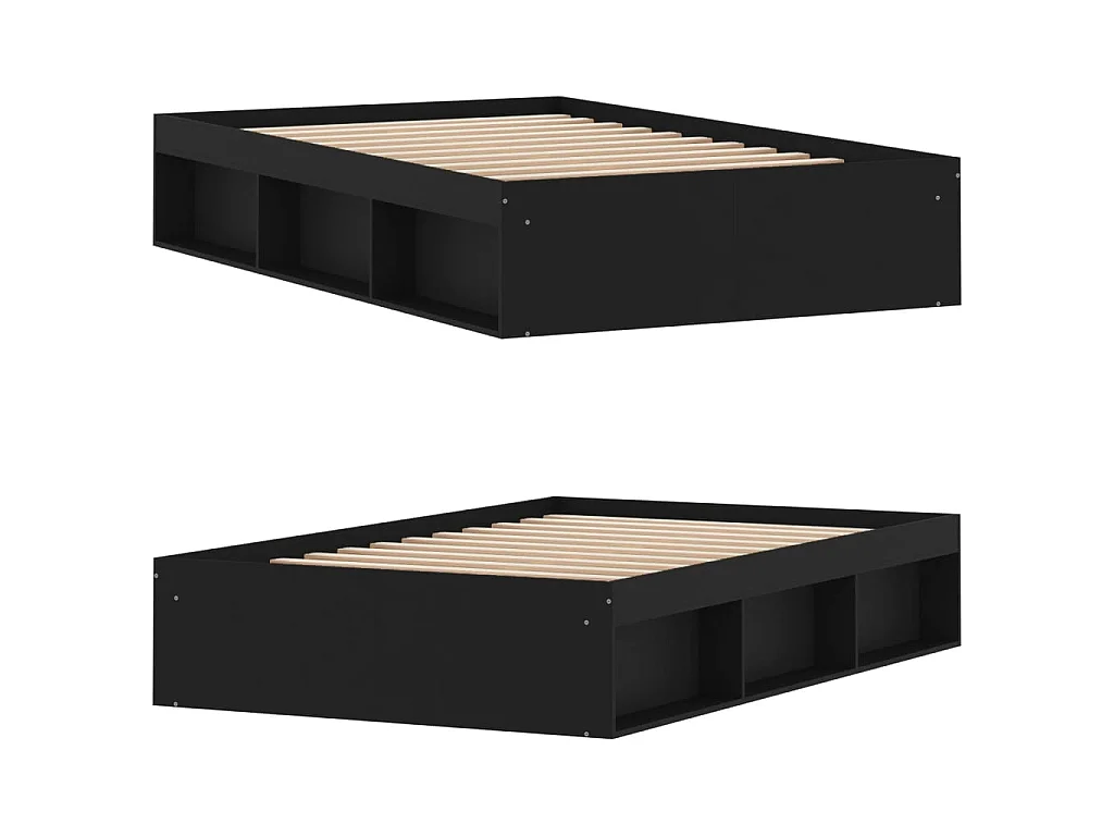 Bedframe zwart 120x200 cm