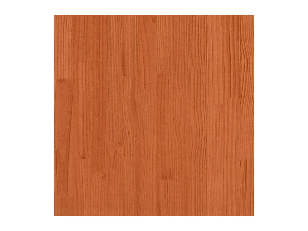 Massivholzbett ohne Matratze Wachsbraun 90x190 cm Kiefernholz