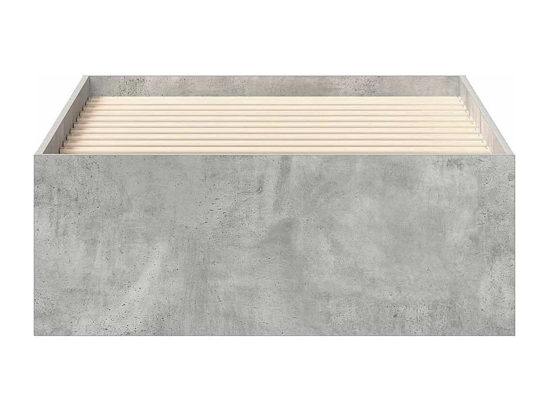 Bedframe betongrijs 90x200 cm