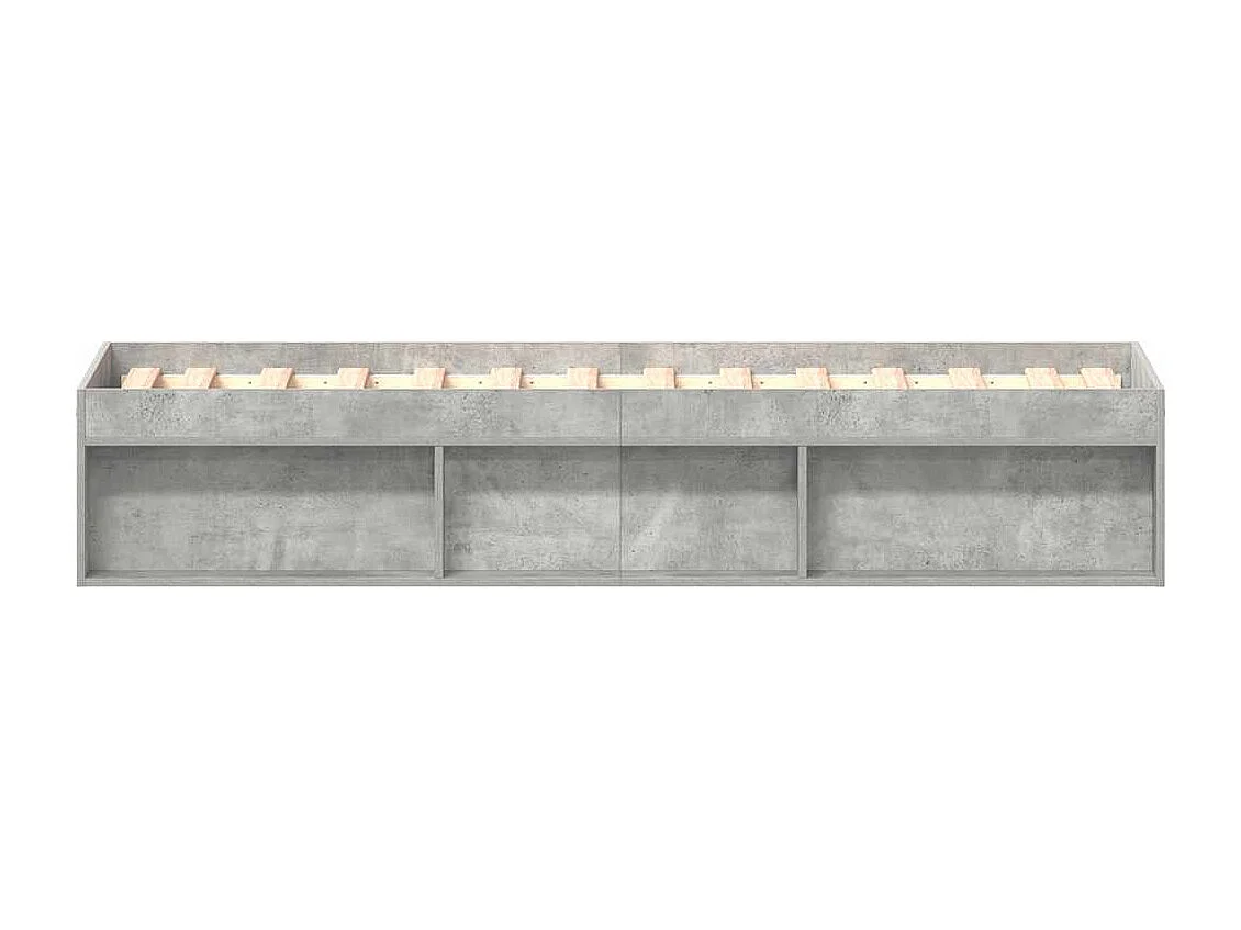 Bedframe betongrijs 90x200 cm