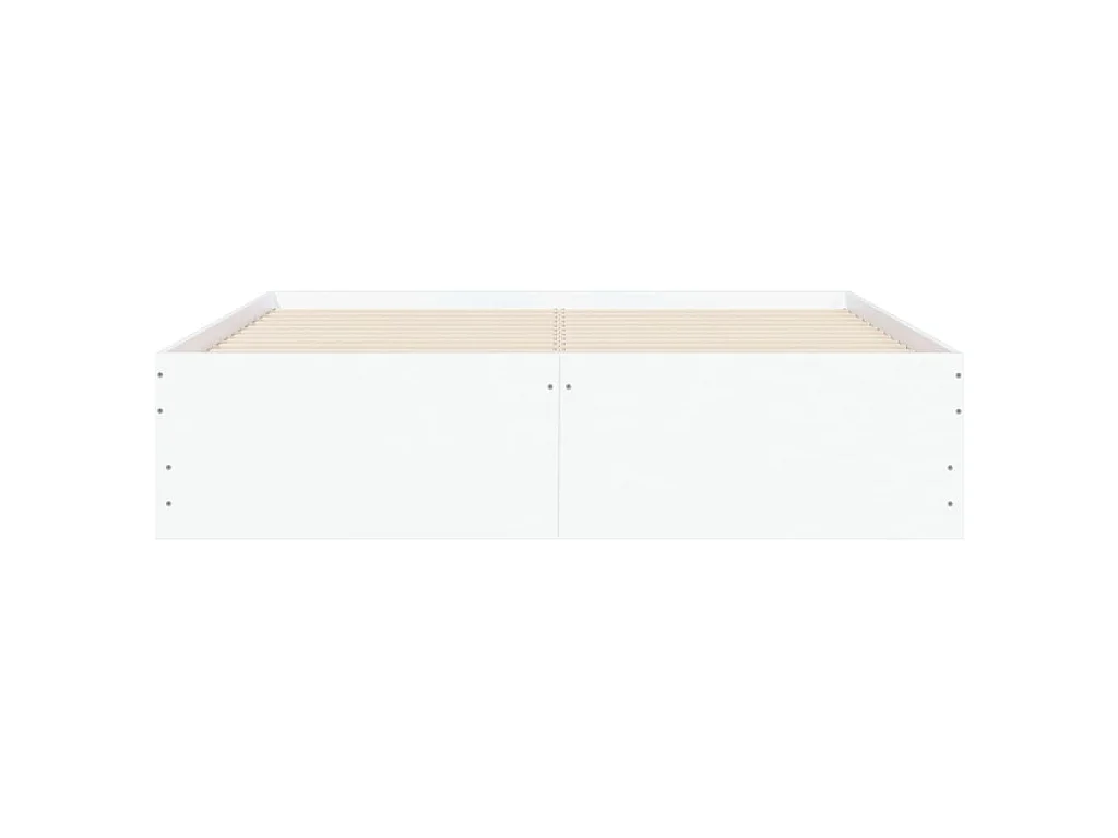 Bettgestell mit Schubladen Weiß 120x200 cm Holzwerkstoff