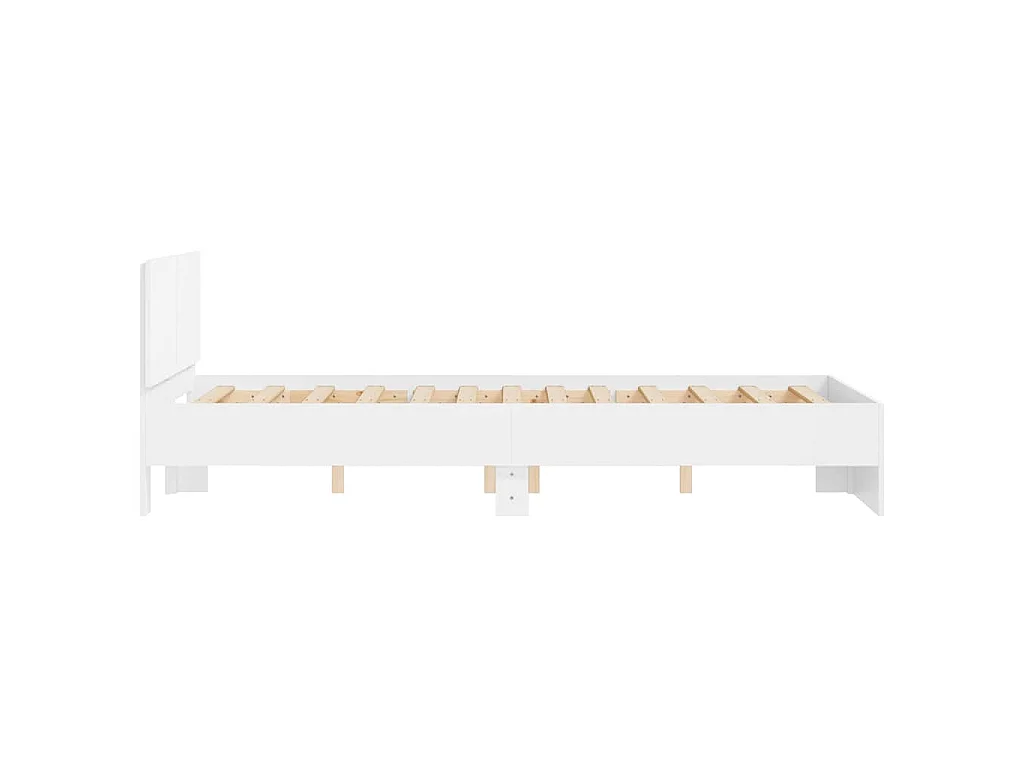 Cadre de lit sans matelas blanc 120x200 cm