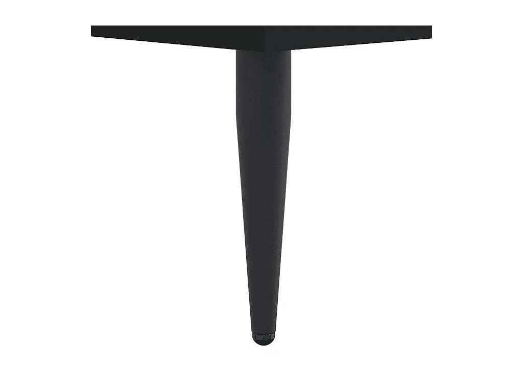 Bedframe bewerkt hout zwart 100x200 cm