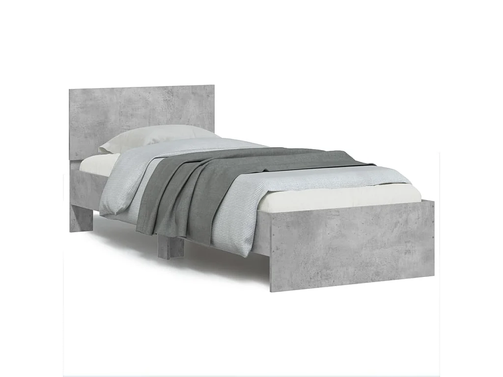 Cadre de lit sans matelas avec lumières LED 90x200 cm