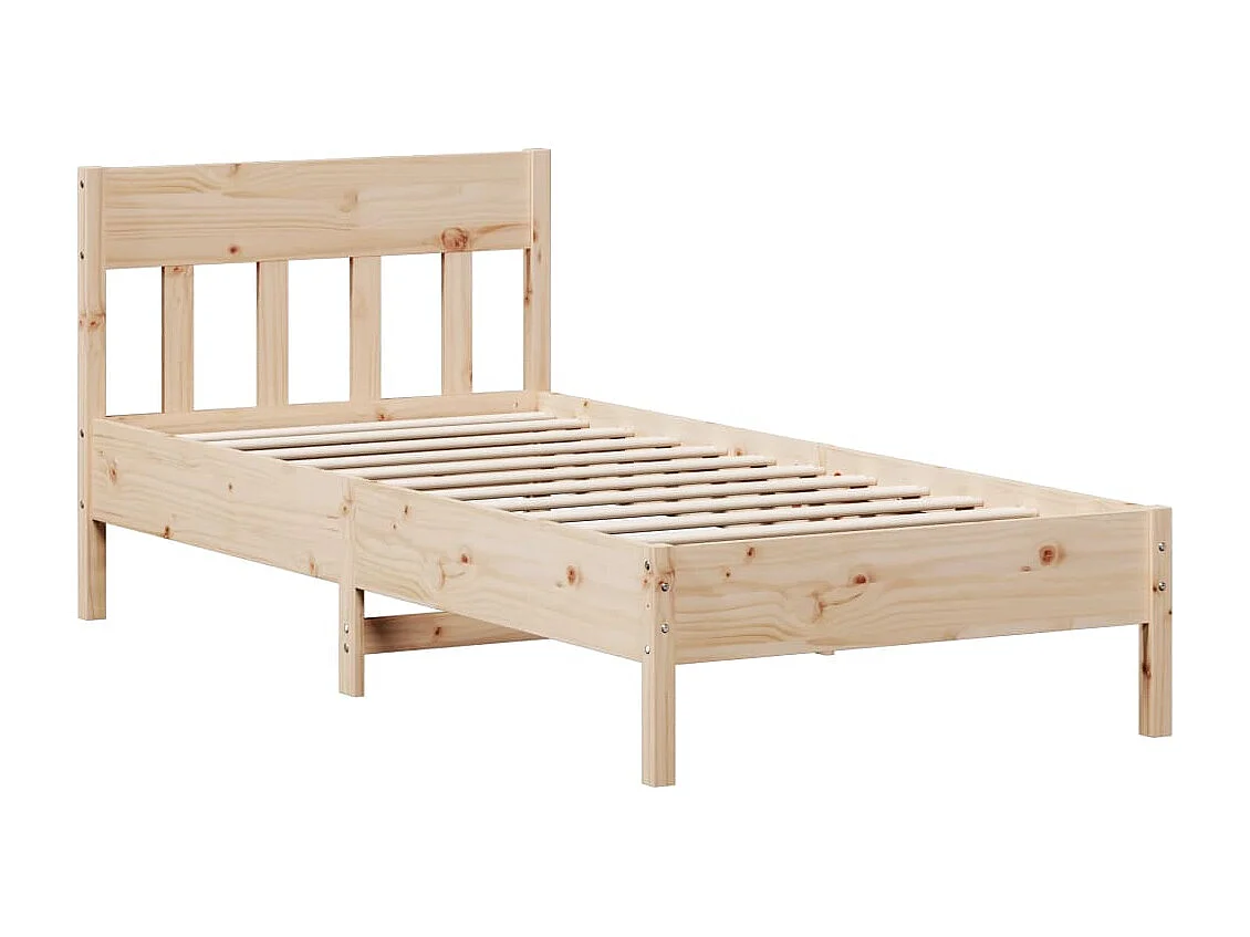 Cadre de lit sans matelas 90x190 cm bois de pin massif