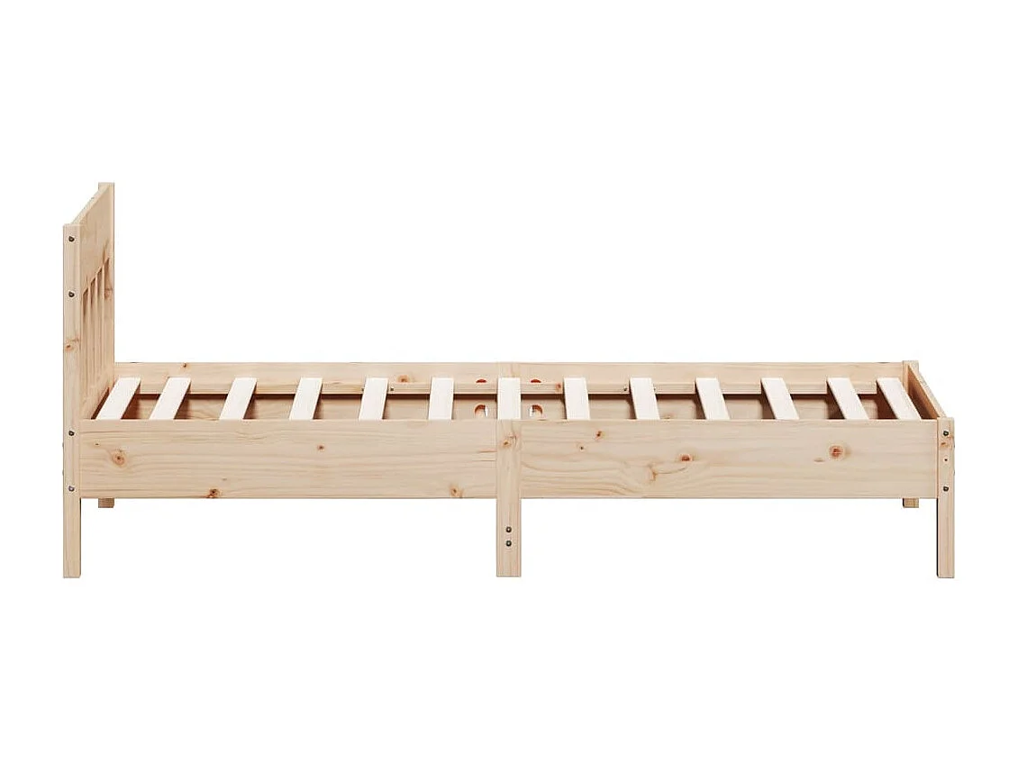 Cadre de lit sans matelas 90x190 cm bois de pin massif