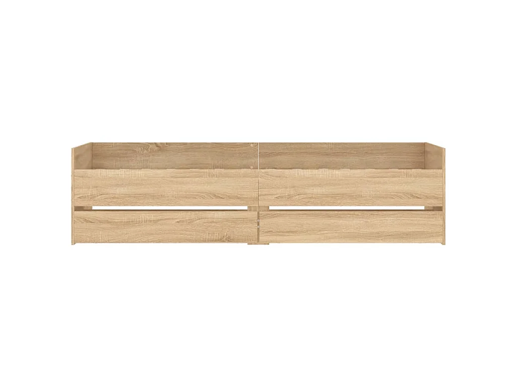 Bettgestell mit Schubladen Sonoma-Eiche 90x200 cm