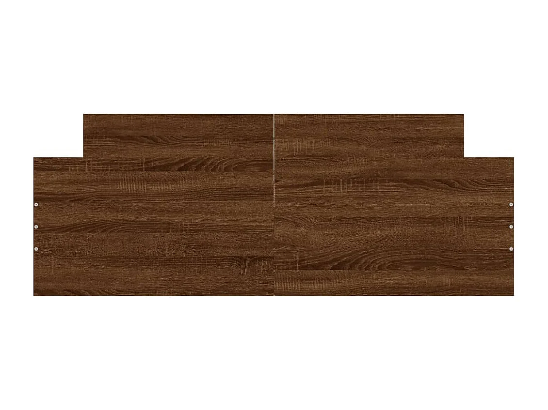 Cadre de lit sans matelas chêne marron 140x190 cm