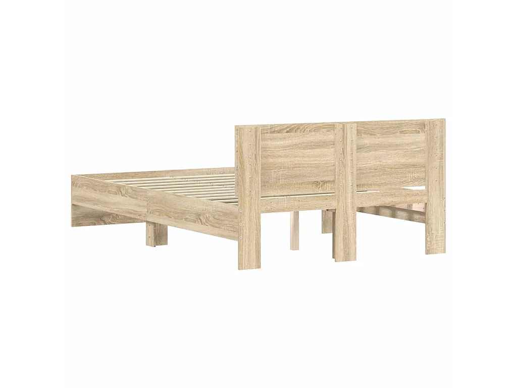Cadre de lit sans matelas chêne sonoma 120x200 cm