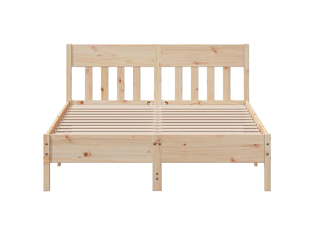 Cadre de lit sans matelas 120x200 cm bois de pin massif