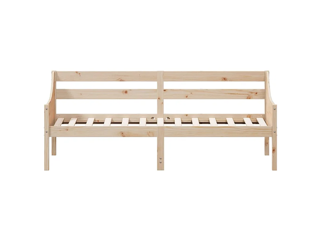 Sofá-cama sem colchão 90x190 cm madeira de pinho maciça