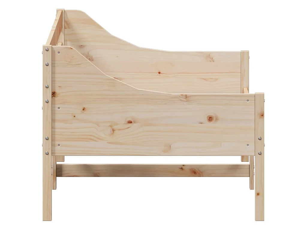Sofá-cama sem colchão 90x190 cm madeira de pinho maciça