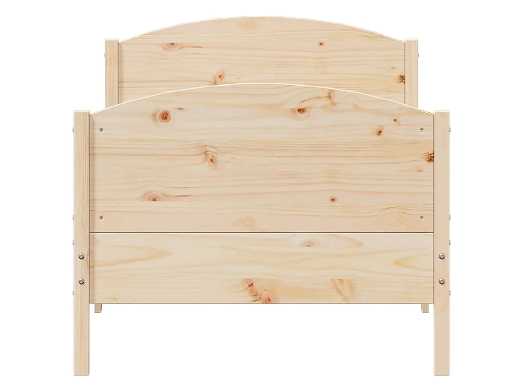 Cadre de lit sans matelas 100x200 cm bois massif de pin