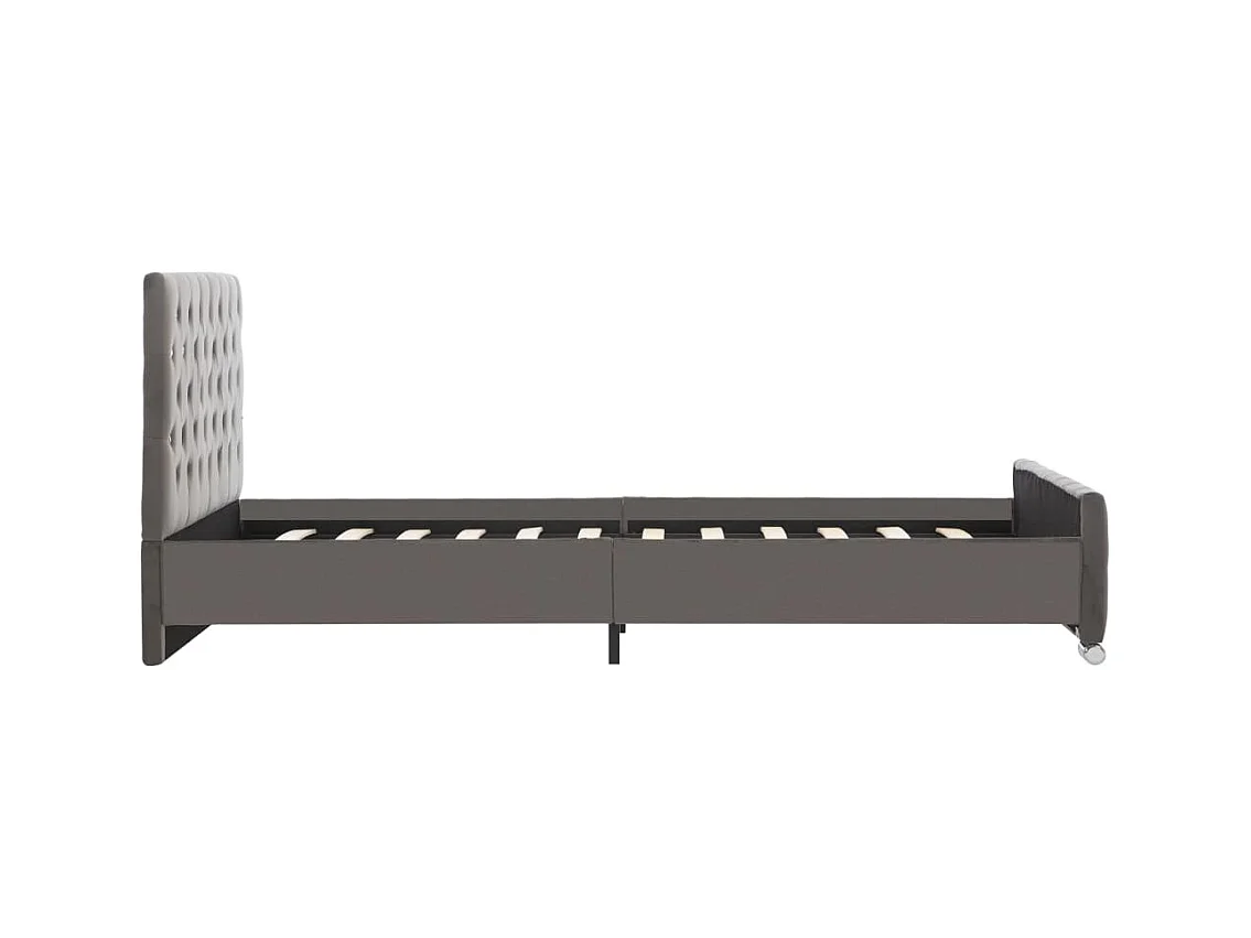 Bettgestell Grau Samt 120x200 cm