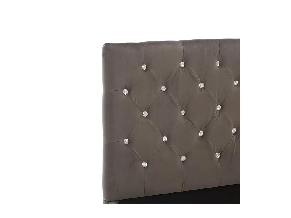 Bettgestell Grau Samt 120x200 cm