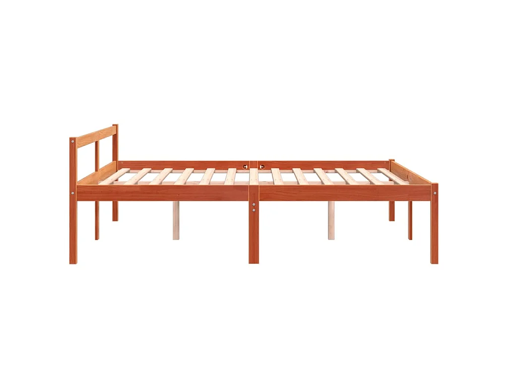 Lit pour personne âgée sans matelas 160x200 cm bois pin massif