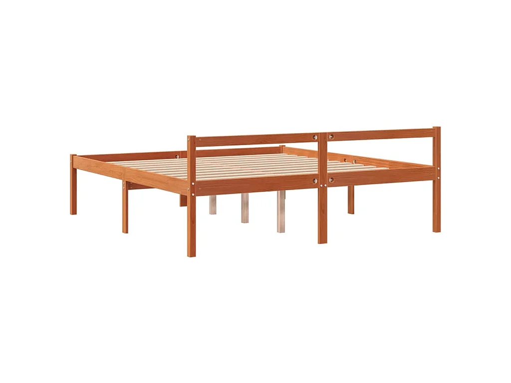 Lit pour personne âgée sans matelas 160x200 cm bois pin massif