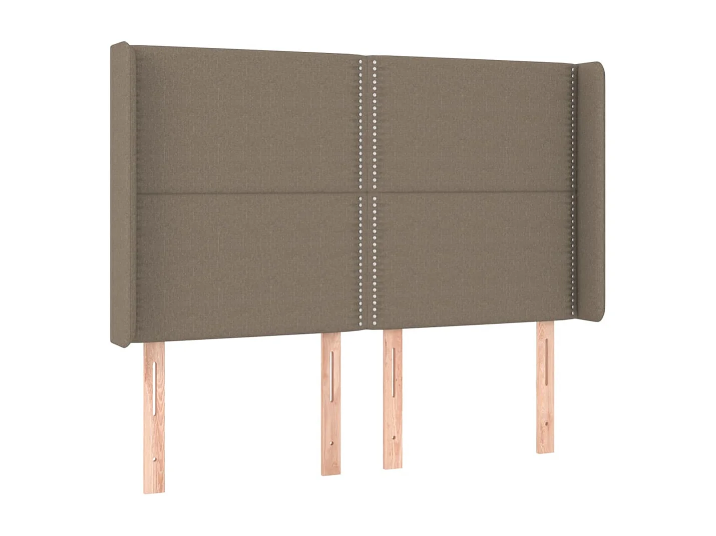 Boxspring met matras en LED stof taupe 140x200 cm