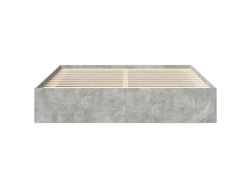 Bedframe betongrijs 200x200 cm