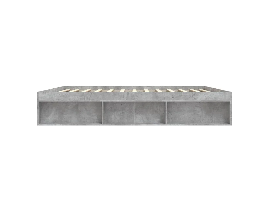 Bedframe betongrijs 200x200 cm