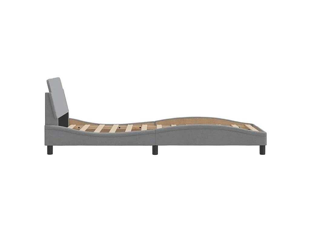 Giroletto Dover Grigio Chiaro 90x190 cm Tessuto