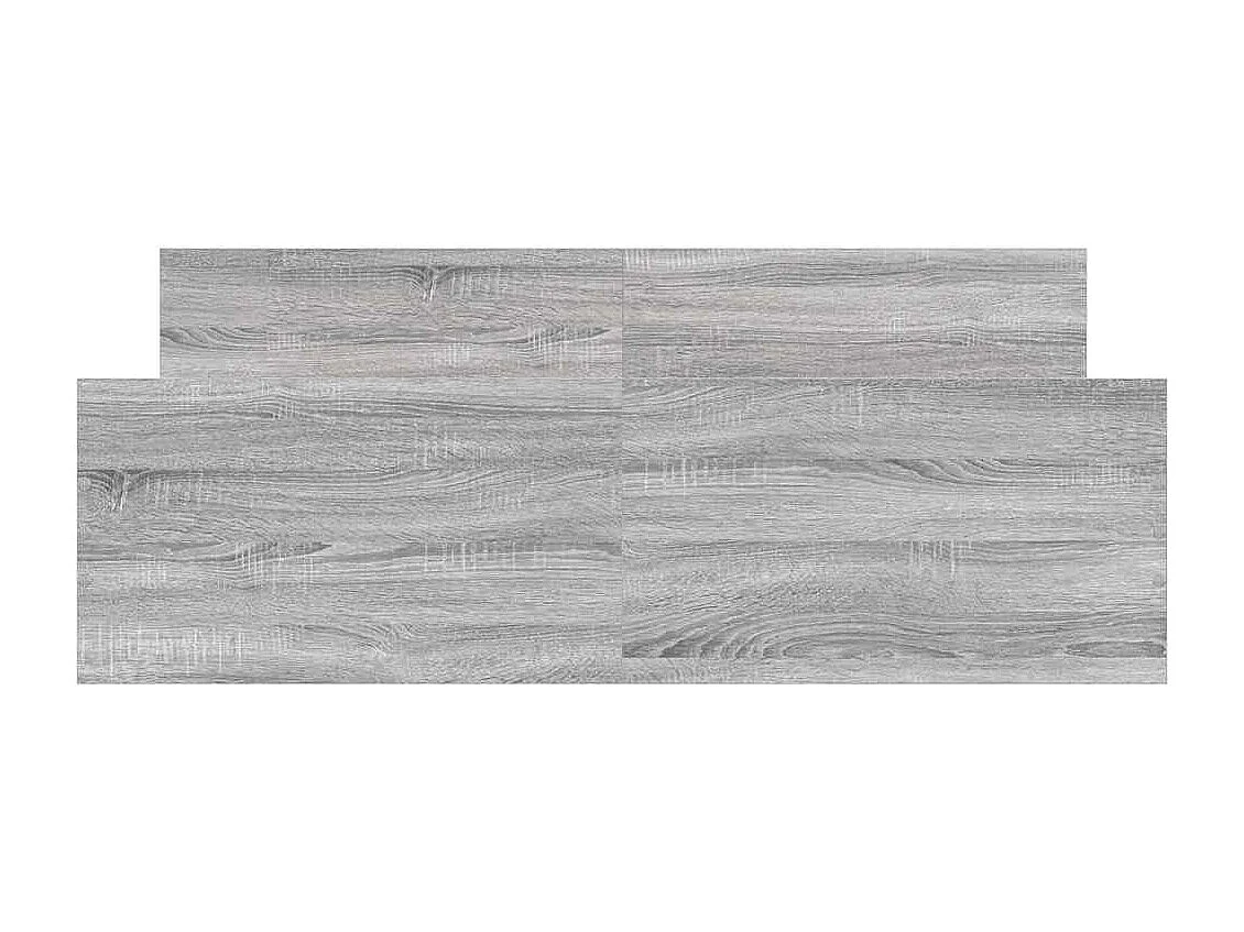 Estructura de cama con cabecero piecero gris Sonoma 120x190 cm