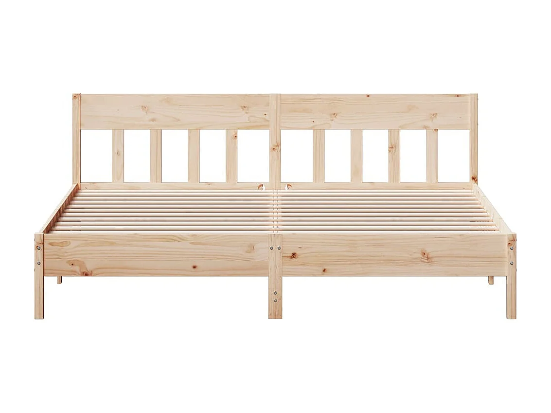 Giroletto senza Materasso 180x200 cm in Legno Massello di Pino