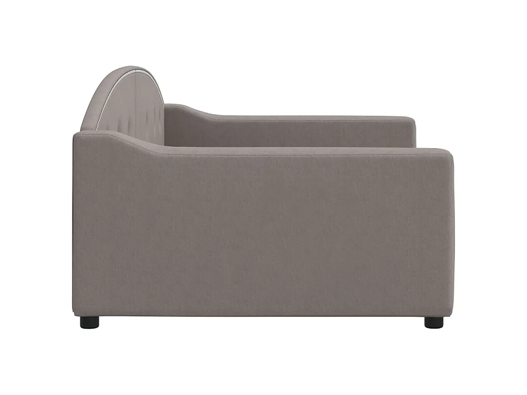 Letto da Giorno Tortora 100x200 cm in Tessuto