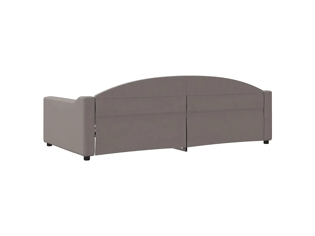 Letto da Giorno Tortora 100x200 cm in Tessuto
