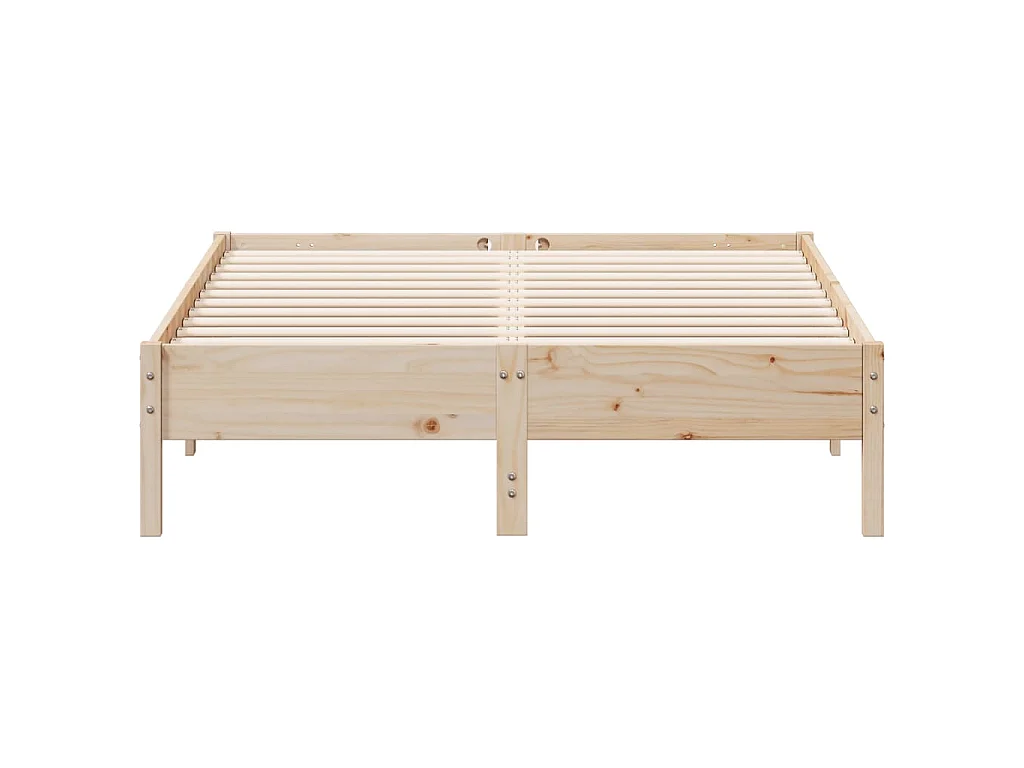 Cadre de lit sans matelas 120x190 cm bois de pin massif