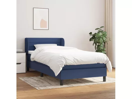 Kauf Unique Boxspringbett mit Matratze Blau 90x190 cm Stoff