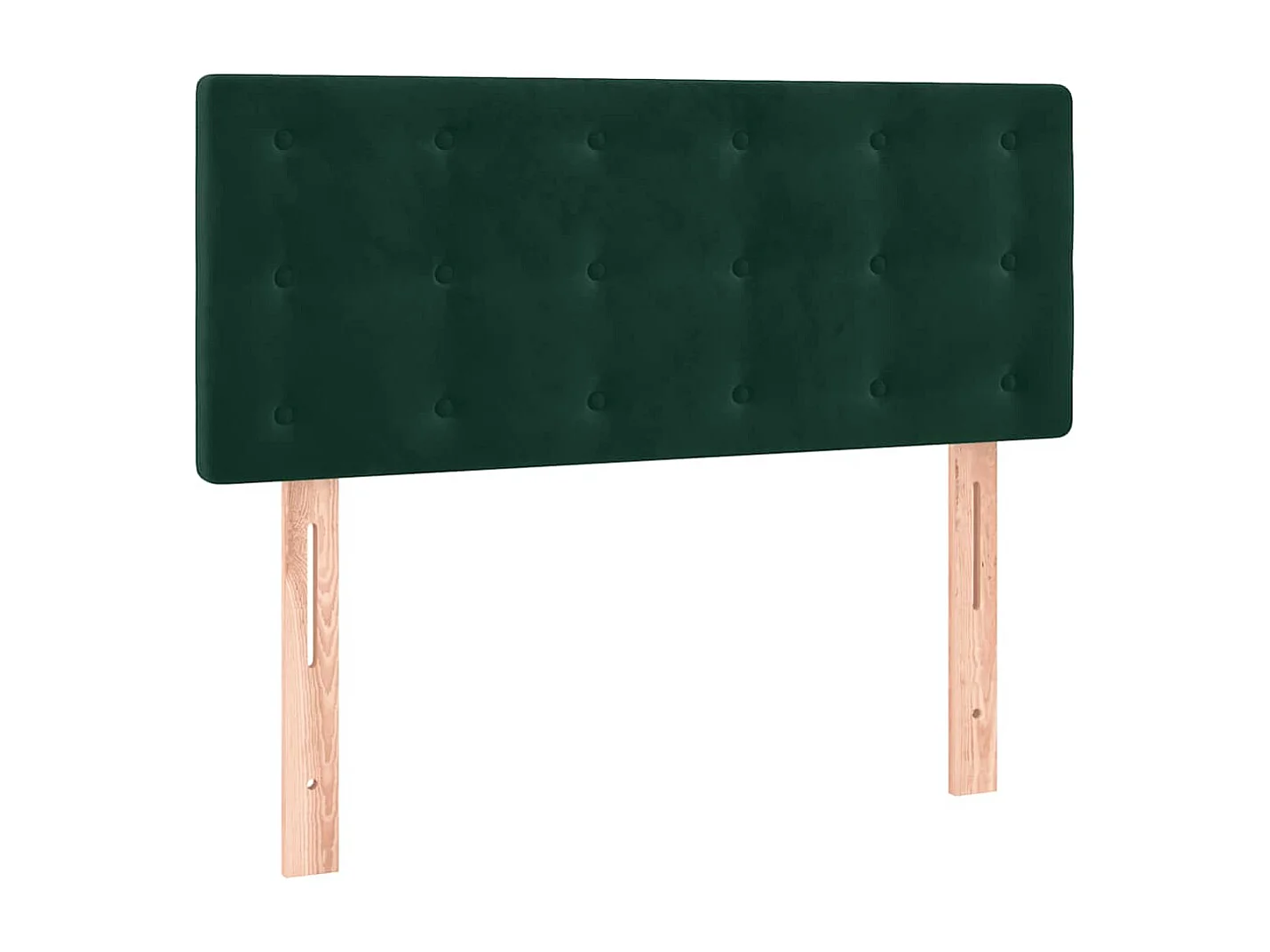 Sommier à lattes de lit avec matelas et LED Vert foncé 90x200cm